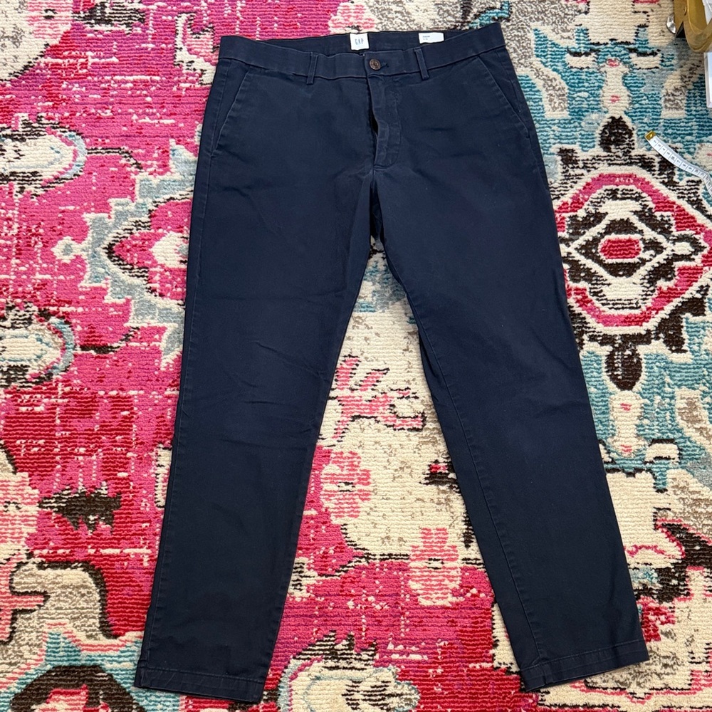 GAP Men's Navy Blue Chino Pants 33x 30